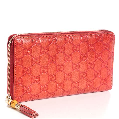 gucci zip wallet women's|Gucci guccissima wallet.